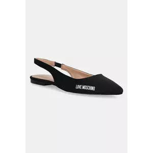 Love Moschino balerini culoarea negru, cu toc deschis, JA11021G1MIM0000 imagine