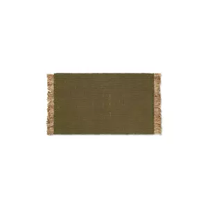 ferm LIVING covor Block Mat culoarea verde imagine