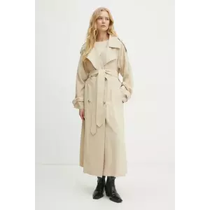 Boss Orange palton femei, culoarea bej, de tranzitie, 50530977 imagine