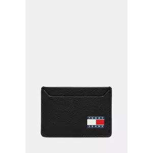 Tommy Jeans card holder culoarea negru, AM0AM13388 imagine