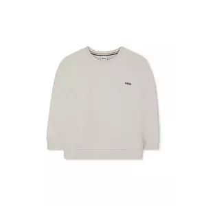 BOSS bluza copii culoarea bej, neted, J52021 imagine