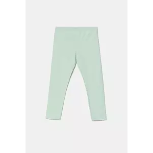 United Colors of Benetton leggins copii culoarea verde, neted, 3MT1GF01L imagine