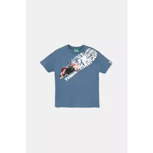 United Colors of Benetton tricou de bumbac pentru copii x Marvel cu imprimeu, 35RYC10N9 imagine