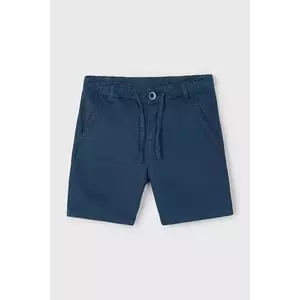 Mayoral pantaloni scurți din amestec de in pentru copii culoarea albastru marin, 3226 imagine