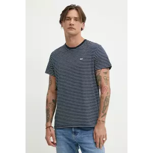 Tommy Jeans tricou din bumbac barbati, culoarea albastru marin, modelator, DM0DM20377 imagine