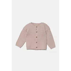 United Colors of Benetton cardigan din bumbac pentru bebeluși culoarea roz, light, 1294A500Y imagine