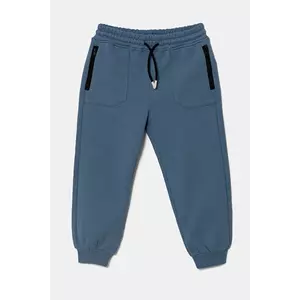 United Colors of Benetton pantaloni de trening din bumbac pentru copii neted, 3UNIGF04L imagine