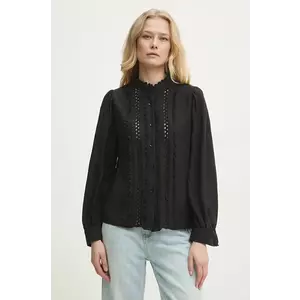 Answear Lab cămașă femei, culoarea negru, regular imagine