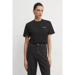 La Mania tricou din bumbac femei, culoarea negru, BONI.3 imagine