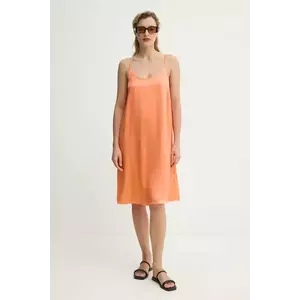 American Vintage rochie culoarea portocaliu, mini, evazată, VOO14AE25 imagine