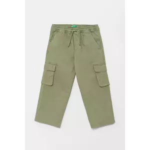 United Colors of Benetton pantaloni copii culoarea verde, neted, 4TCGGF02B imagine