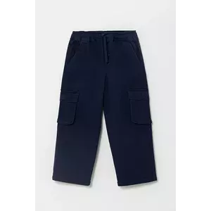 United Colors of Benetton pantaloni copii culoarea albastru marin, neted, 4TCGGF02B imagine