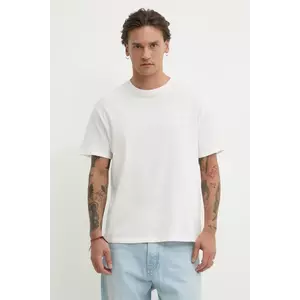 Solid tricou din bumbac ORRICK barbati, culoarea alb, cu imprimeu, 21108512.114201 imagine