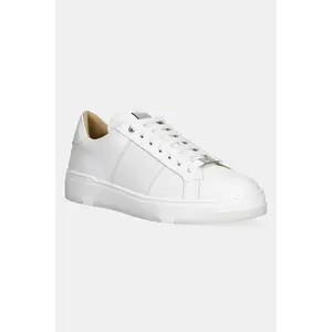 Philipp Plein sneakers din piele Lo-Top Monogram culoarea alb, USC0706 PLE005N 01 imagine