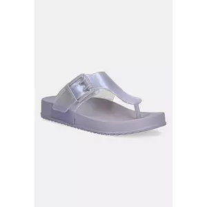 Melissa slapi MELISSA COZY FLIP FLOP AD femei, culoarea violet, cu toc plat, M 35933.BC915 imagine