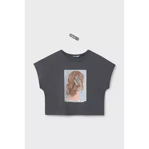 Mayoral tricou de bumbac pentru copii culoarea gri, 6021 imagine