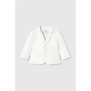 Mayoral jachetă din amestec de in pentru copii culoarea bej, 1470 imagine