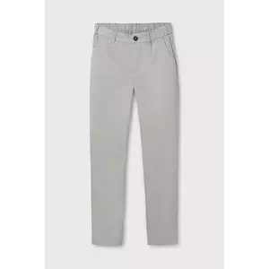 Mayoral pantaloni de bumbac pentru copii slim culoarea bej, neted, 6523 imagine