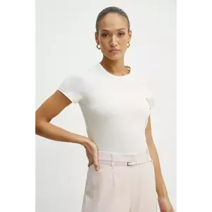BOSS tricou din bumbac femei, culoarea alb, 50534800 imagine