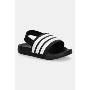 adidas slapi copii ADILETTE ESTRAP culoarea negru, JR5323 imagine