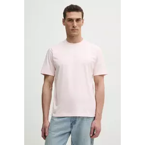 Lacoste tricou din bumbac barbati, culoarea roz, cu imprimeu, TH2739 imagine