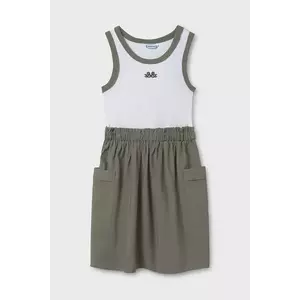 Mayoral rochie fete culoarea verde, mini, evazată, 6980 imagine