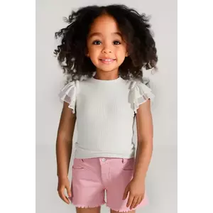 Mayoral pantaloni scurți din bumbac pentru copii culoarea roz, neted, 3205 imagine