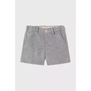 Mayoral pantaloni scurți din amestec de in pentru copii culoarea gri, 1240 imagine