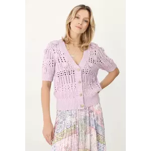 Medicine cardigan culoarea violet, călduros imagine