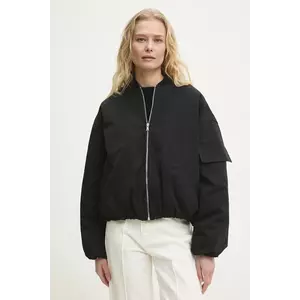 Answear Lab geaca bomber culoarea negru, de tranzitie imagine