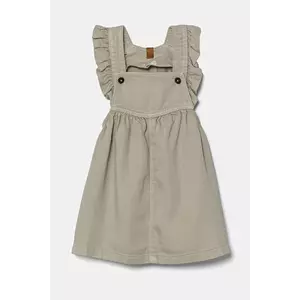 United Colors of Benetton rochie bebe culoarea bej, midi, evazată, 41AQAV00M imagine