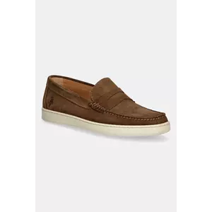 U.S. Polo Assn. mocasini din piele întoarsă MIGUEL bărbați, culoarea maro MIGUEL002M/5S1 imagine