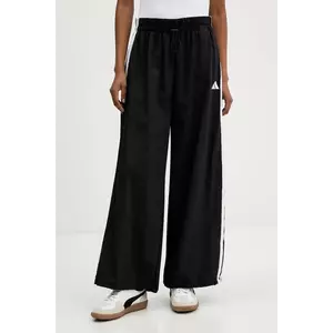 adidas pantaloni de trening Essentials femei, culoarea negru, cu imprimeu, JE1306 imagine