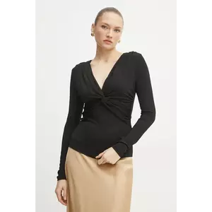 BOSS bluza femei, culoarea negru, neted, 50534546 imagine