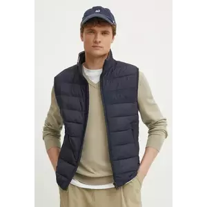 BOSS vesta barbati, culoarea albastru marin, de tranzitie, 50518375 imagine