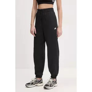 adidas pantaloni de trening Essentials femei, culoarea negru, neted, JD7999 imagine