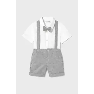 Mayoral set de bumbac pentru bebelusi culoarea gri, 1250 imagine
