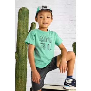Mayoral tricou de bumbac pentru copii culoarea verde, cu imprimeu, 170 imagine