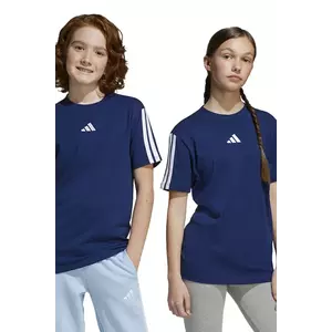 adidas tricou de bumbac pentru copii culoarea albastru marin, modelator, JD6490 imagine