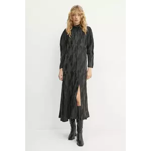 IRO rochie culoarea negru, maxi, evazată, WM33TAVINA imagine