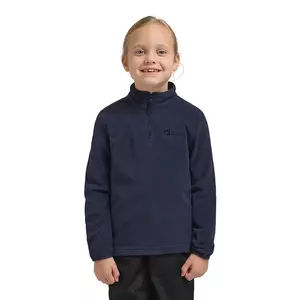 Jack Wolfskin hanorac polar pentru copii TAUNUS HALFZIP K culoarea albastru marin, neted, 1605555 imagine