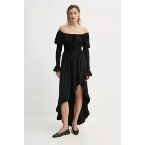 The Sleeper rochie culoarea negru, maxi, evazată, WADR02P002N imagine