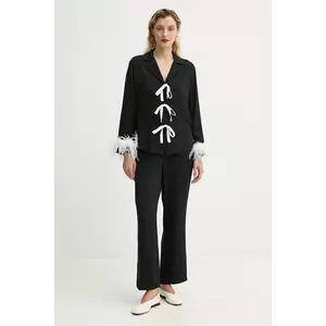 The Sleeper pijama femei, culoarea negru, BWSP02P002F imagine