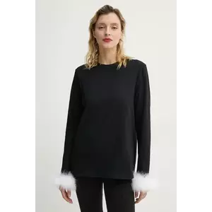 The Sleeper longsleeve femei, culoarea negru, SLLS08P002F imagine