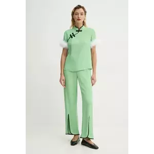 The Sleeper pijama femei, culoarea verde, DRSP03P008F imagine