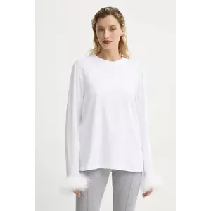 The Sleeper longsleeve femei, culoarea alb, SLLS08P001F imagine