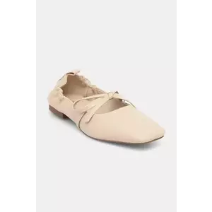 Aldo balerini de piele BRIONY culoarea bej, 13932792 imagine