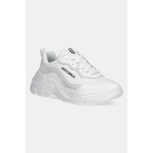 Just Cavalli sneakers femei, culoarea alb, 78RA3SL5ZSC37003 imagine