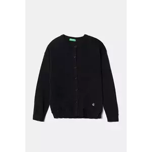 United Colors of Benetton cardigan din bumbac pentru copii culoarea albastru marin, light, 1098C500R imagine