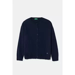 United Colors of Benetton cardigan din bumbac pentru copii culoarea albastru marin, light, 1098C500R imagine